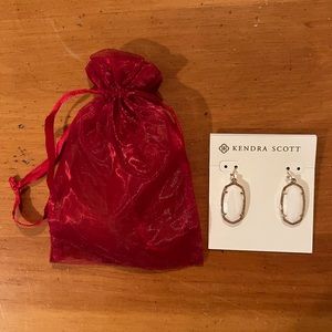 Kendra Scott Dani Gold Drop Earrings in White